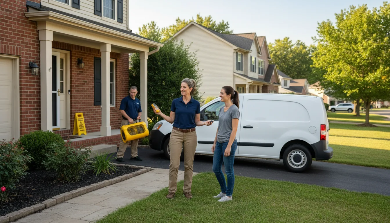 Residential water damage restoration in Dulac, LA